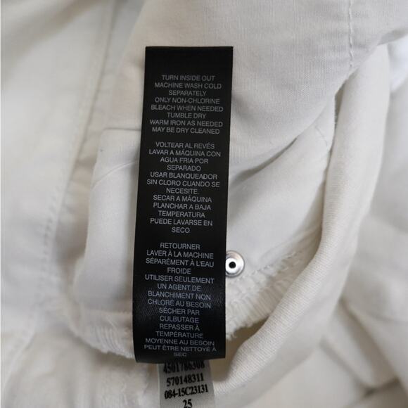 Black Label by Chico's Women's M White Ankle Jogger Jeans - Picture 12 of 12